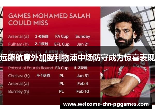 远藤航意外加盟利物浦中场防守成为惊喜表现